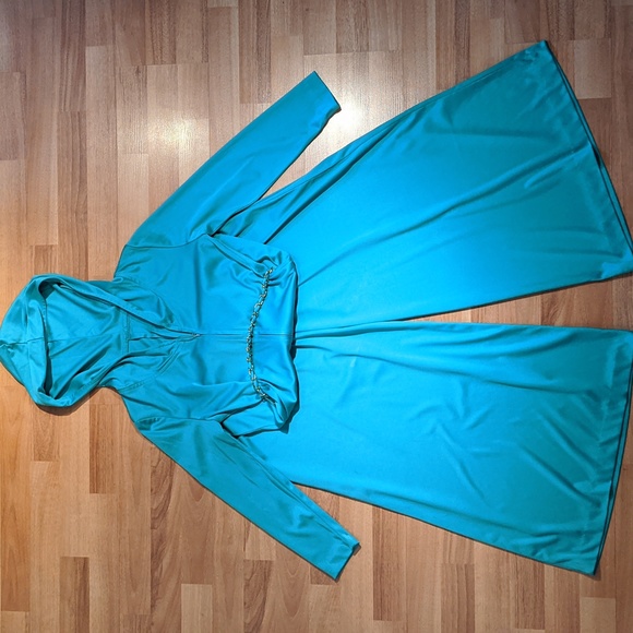 Vintage 1970's green hooded jumper pantsuit - Picture 5 of 5